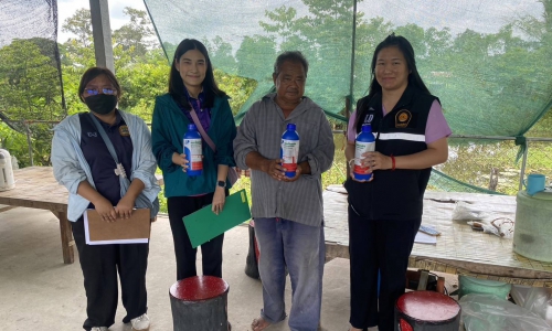 ‘‘ลงพื้นที่สอบสวนอาการป่วย สงสัยโรคระบาดในสุกร ในฟาร์มสุกรรายย่อยในพื้นที่อำเภอสุวรรณภูมิ ’’