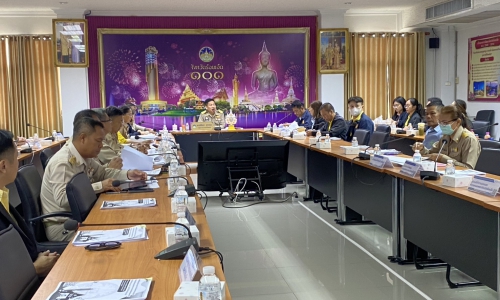 “ประชุมการตรวจติดตามผลการดำเนินโครงการตามแผนปฏิบัติราชการประจำปีของกลุ่มจังหวัดภาคตะวันออกเฉียงเหนือตอนกลาง ประจำปีงบประมาณ พ.ศ. 2567-2568 และการเตรียมความพร้อมโครงการประจำปีงบประมาณ พ.ศ. 2570 ในพื้นที่จังหวัดร้อยเอ็ด”